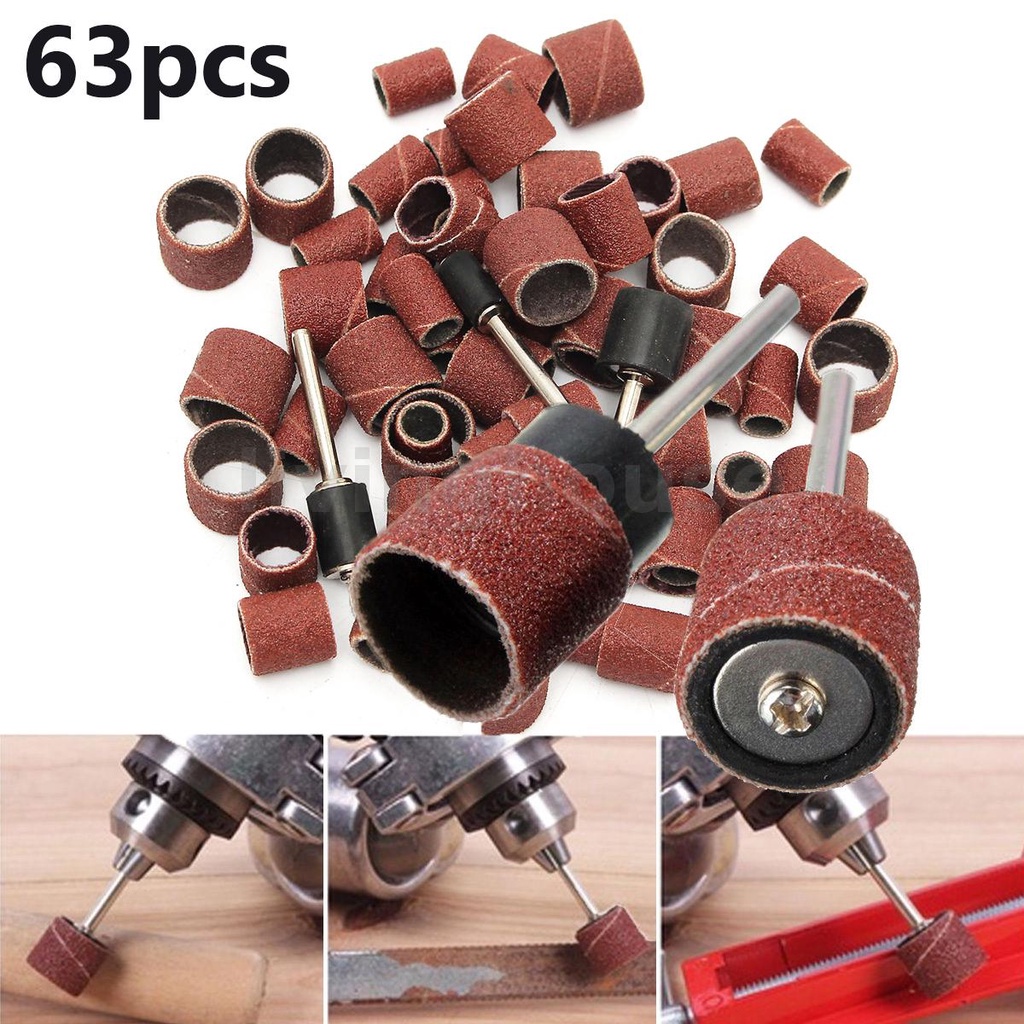 Pcs Grit Drum Sanding Band Bits Kit Sand Mandrels For