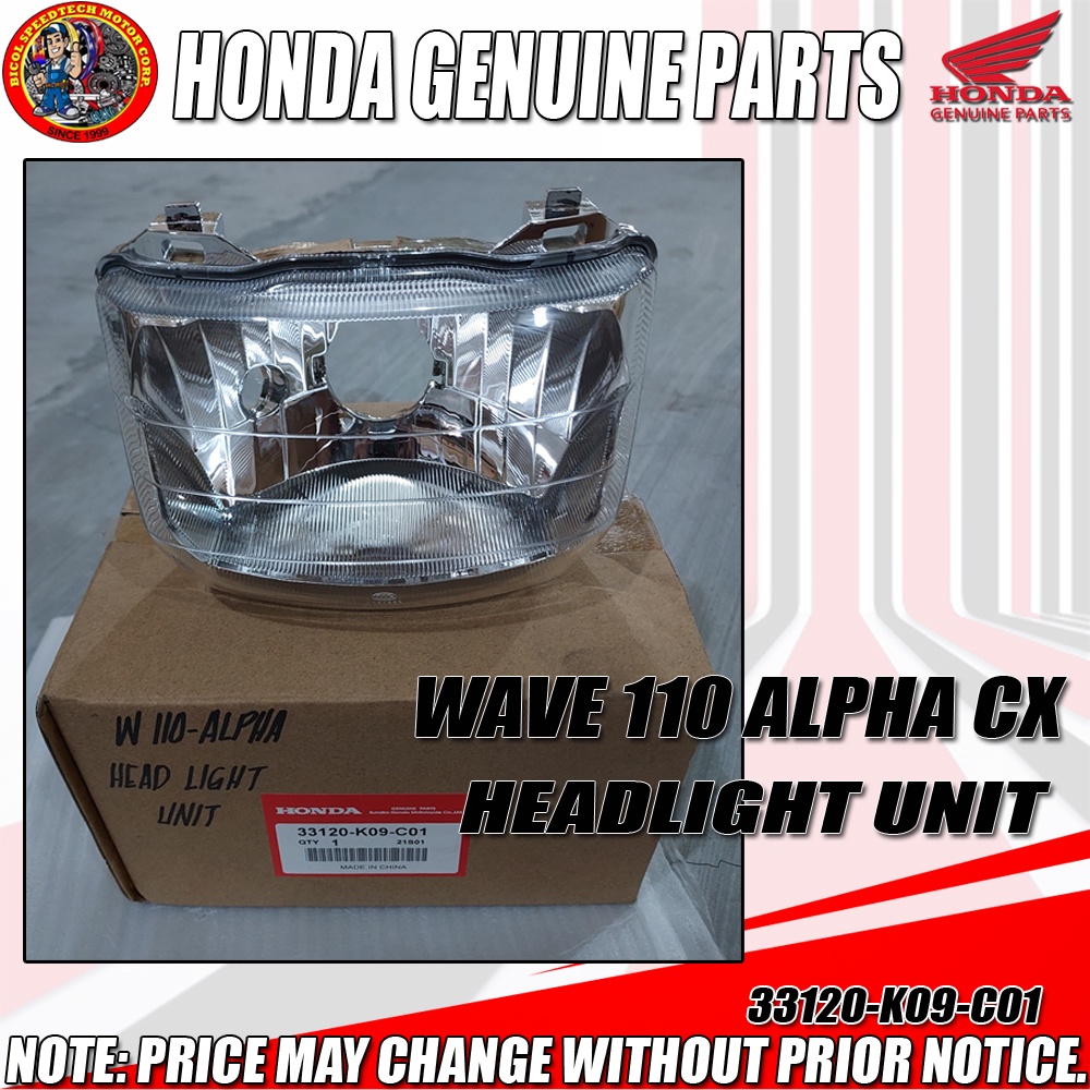 Wave Alpha Cx Headlight Unit Hpi Genuine K C