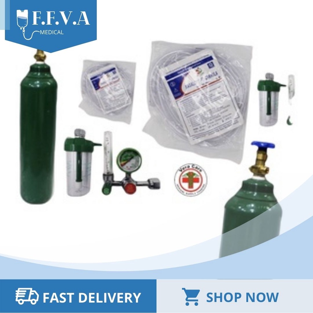 OXYGEN TANK 10LBS COMPLETE SET WITH CONTENT READY TO USE Shopee