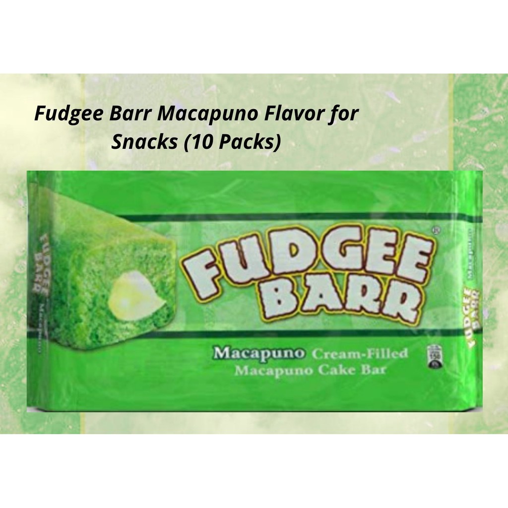 Fudgee Barr Macapuno Flavor For Snacks 10 Packs Shopee Philippines