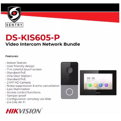 Hikvision Ds Kis P Video Intercom Network Bundle Shopee Philippines