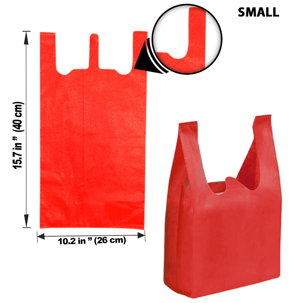 Sando Eco Bag Red Pcs Sizes Available Gsm Shopee Philippines