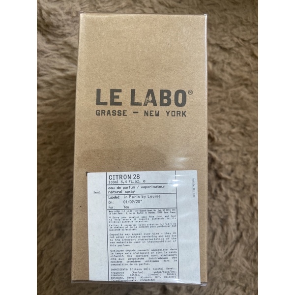 Le Labo Grasse New York Ml Edp Shopee Philippines