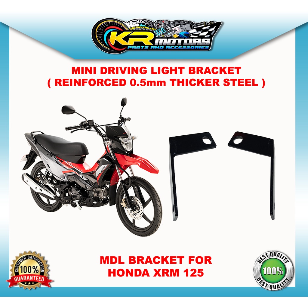 Mini Driving Light Bracket Mm Thick Reinforced Steel For Motorcycle