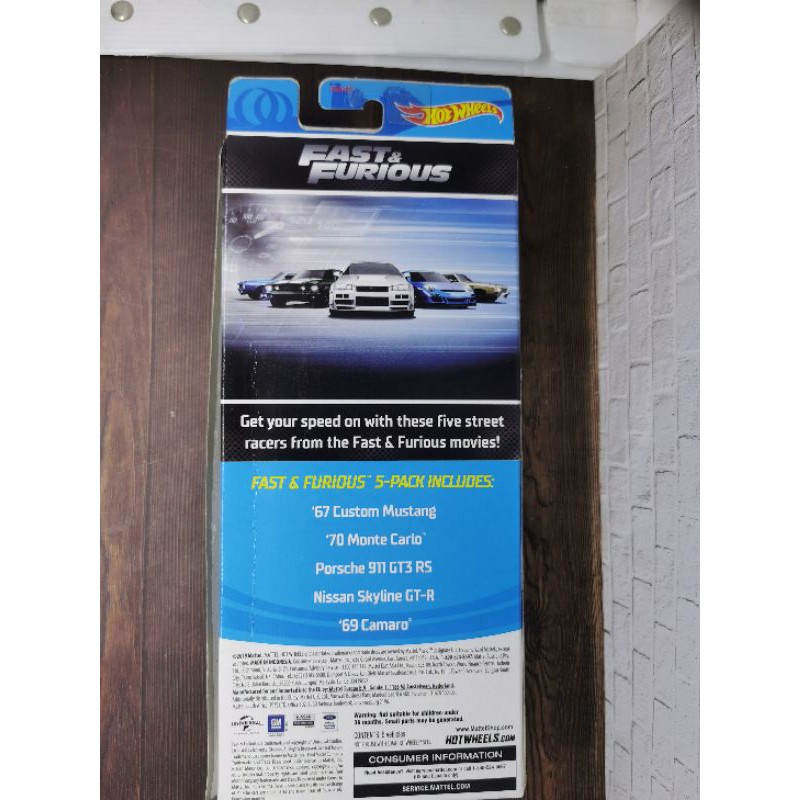 Hot Wheels Fast And Furious Fnf Gift Pack Retail Giftpack Skyline R Porsche Camaro