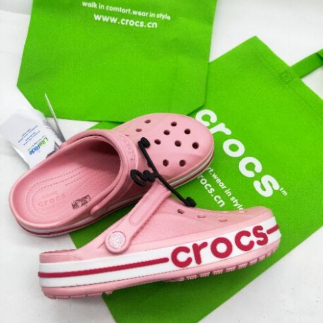 Crocs Bayaband Slip Ons For Woman Sandals With ECO Bag Shopee Philippines