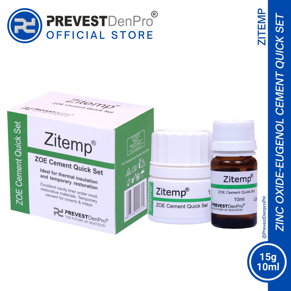 Zitemp Quick Set ZOE Cement PREVEST DENPRO Shopee Philippines