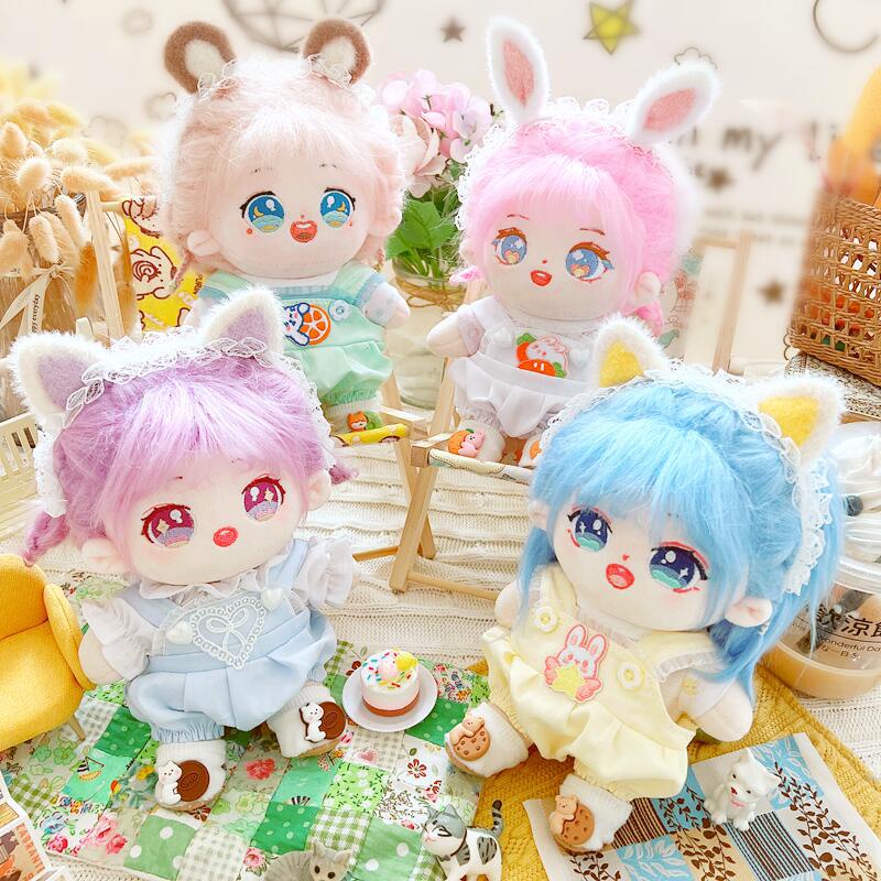 Cotton Doll 20cm Clothes Star Normal Body Fat Nude Baby Transparent