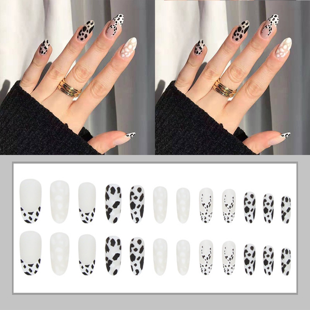 French Leopard Print Armor With Removable Nail Art Finished Wearable