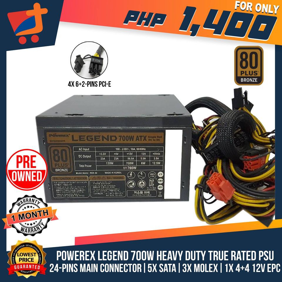 Powerex Legend W True Rated Power Supply Bronze Certified