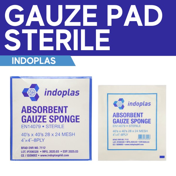 Gauze Pad Sterile 100s 4x4 INDO Box INDOPLAS Shopee Philippines