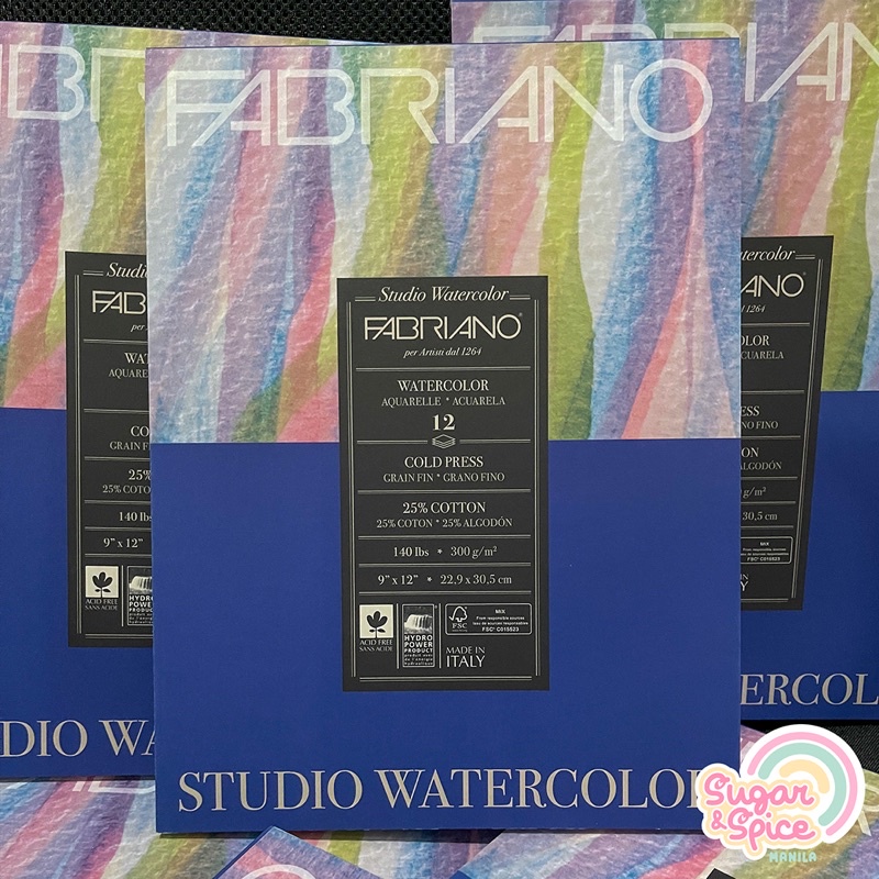 Fabriano Studio Watercolor Pad Cold Press Shopee Philippines