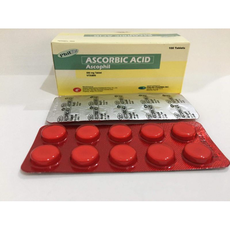 Ascorbic Acid Ascophil Mg Tablet Shopee Philippines