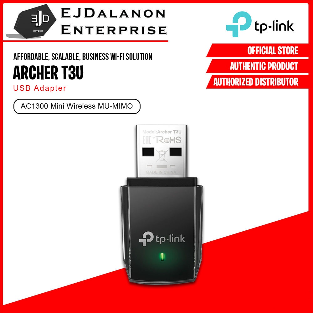 Tp Link Archer T U Ac Mini Wireless Mu Mimo Usb Adapter Shopee