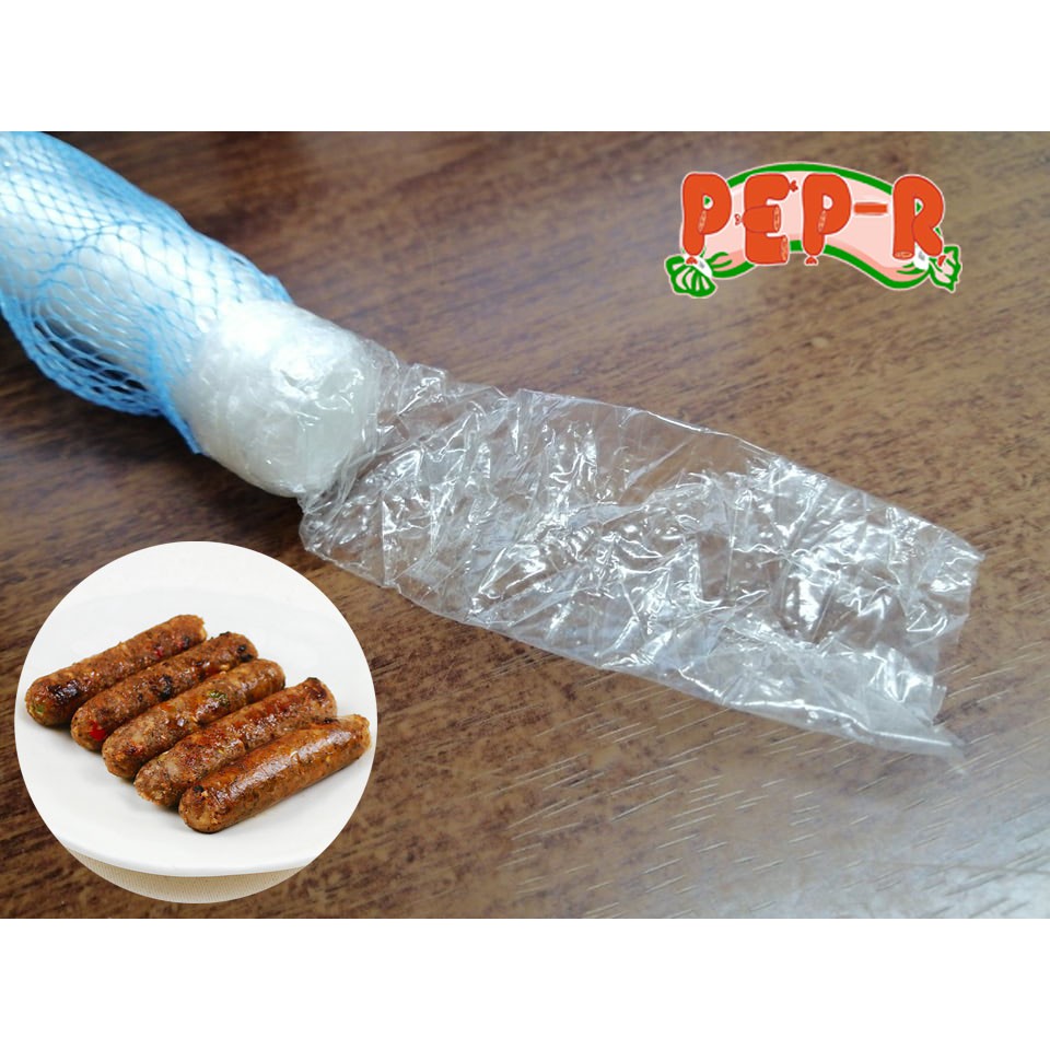 Plastic Casing For Sausage Skinless Longganisa Wrapper 25 Meters 20 22