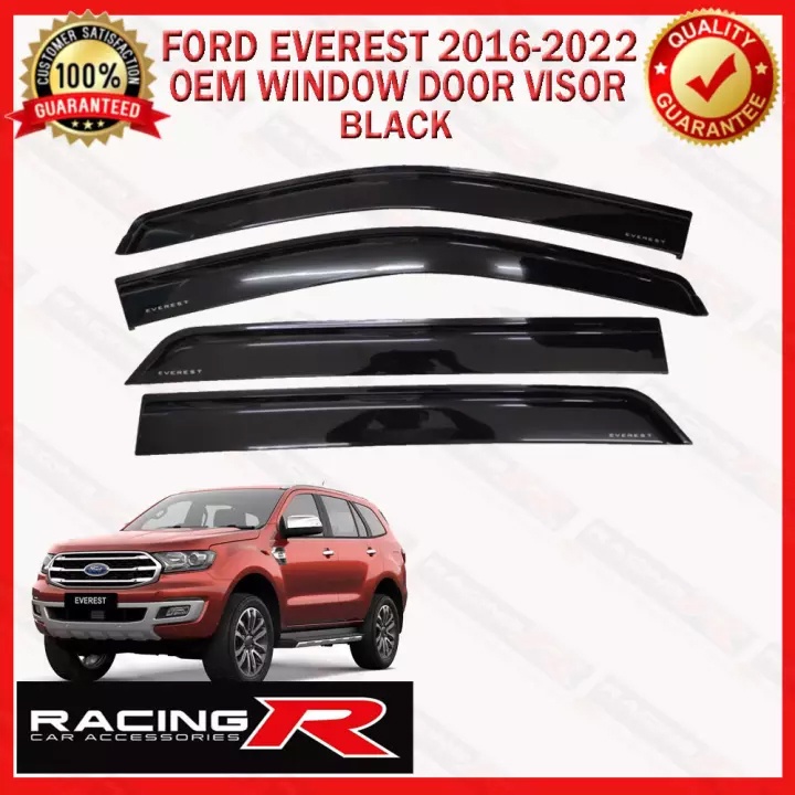 Everest To Oem Injection Window Door Visor Black Rain Sun