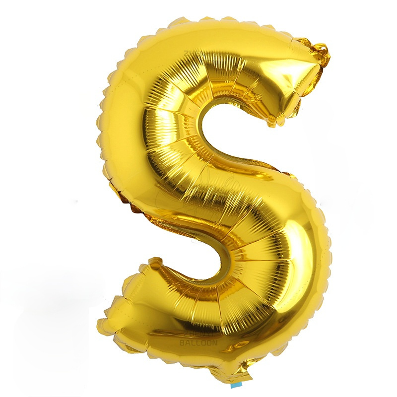 16 Inch Foil Digital 0 9 Letter A Z Balloons Gold Letter Digitale