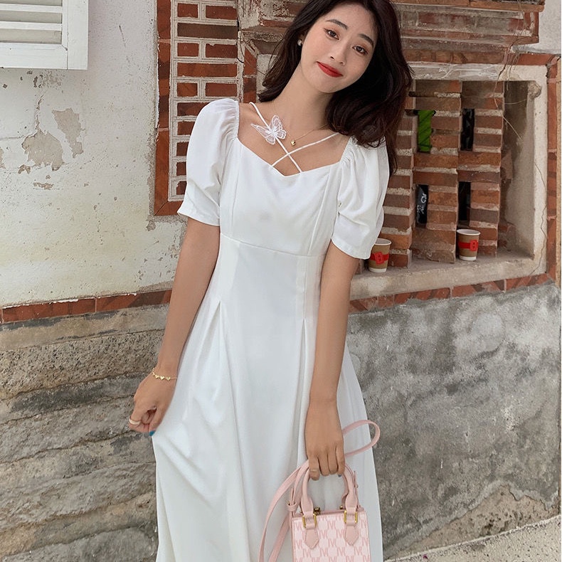 Summer Maxi White Beach Dress For Woman Casual LONG Dress Plus Size