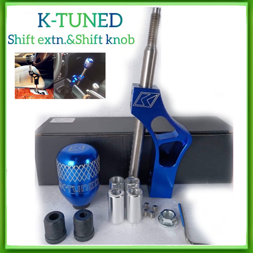 K Tuned Aluminum Car Gear Extender Adjustable Shifter Lever Shift Knob