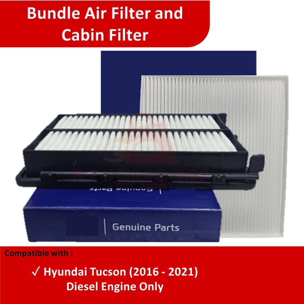 Bundle Air Filter And Cabin Filter For Hyundai Tucson 2016 2021