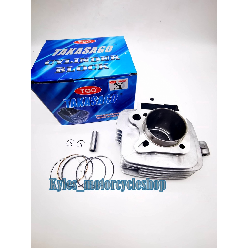 Takasago Cylinder Block For LIFAN125 STD 54mm W Out Gasket Shopee