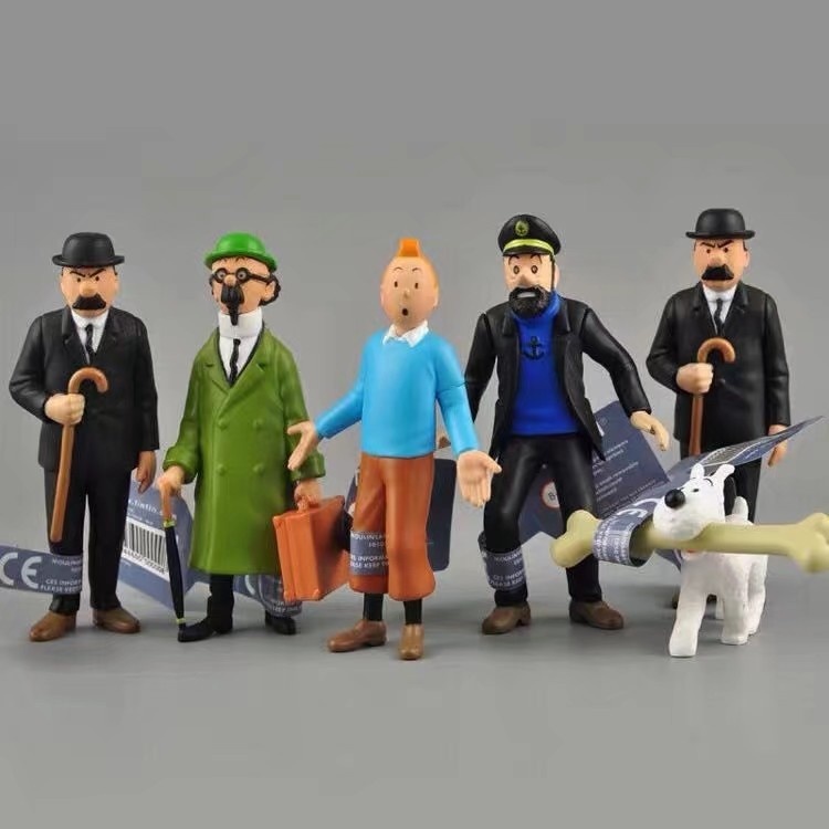 Pcs Lot Cm The Adventures Of Tintin Action Figure Cartoon Movie