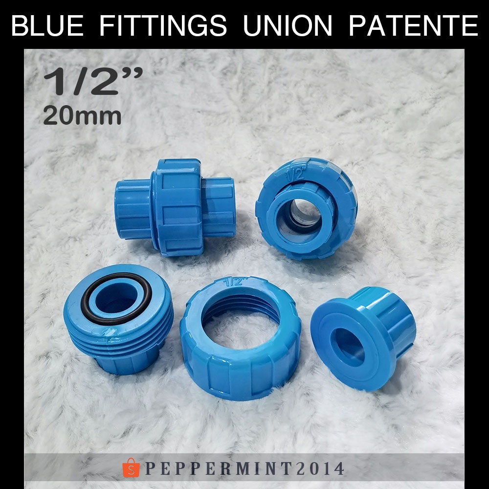 Poly Waterline Fittings Blue Union Patente Water Supply Live Connection