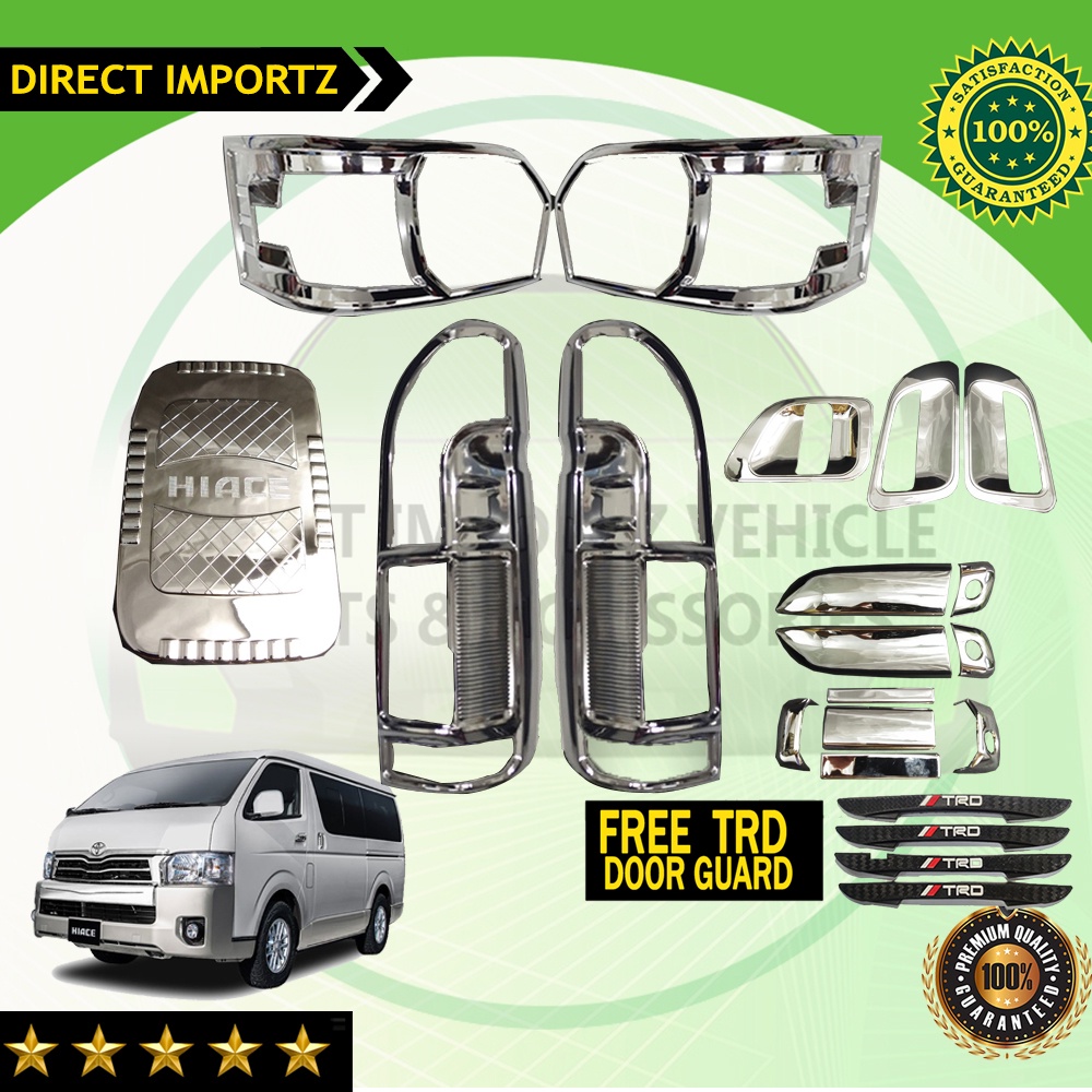 Toyota Hiace Gl Grandia To Garnish Combo Set Cover Chrome V