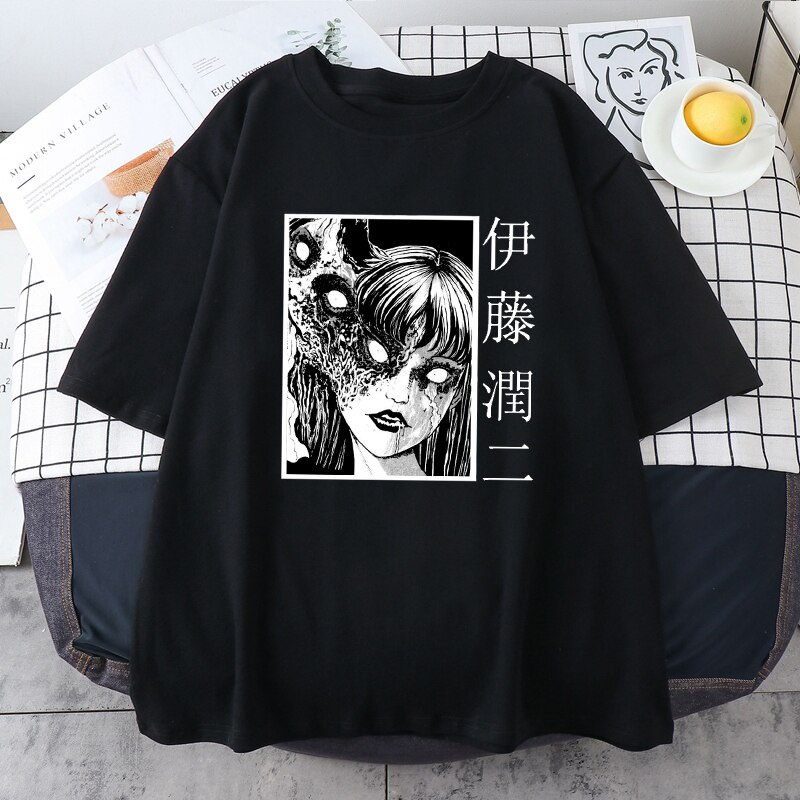 Junji Ito Tomie Shintaro Kago Gothic Clothes Graphic T Shirts Women