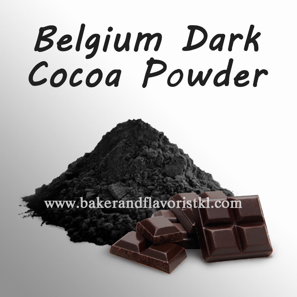 Black Cocoa Powder G Belgium Dark Cocoa Serbuk Koko Chocolate