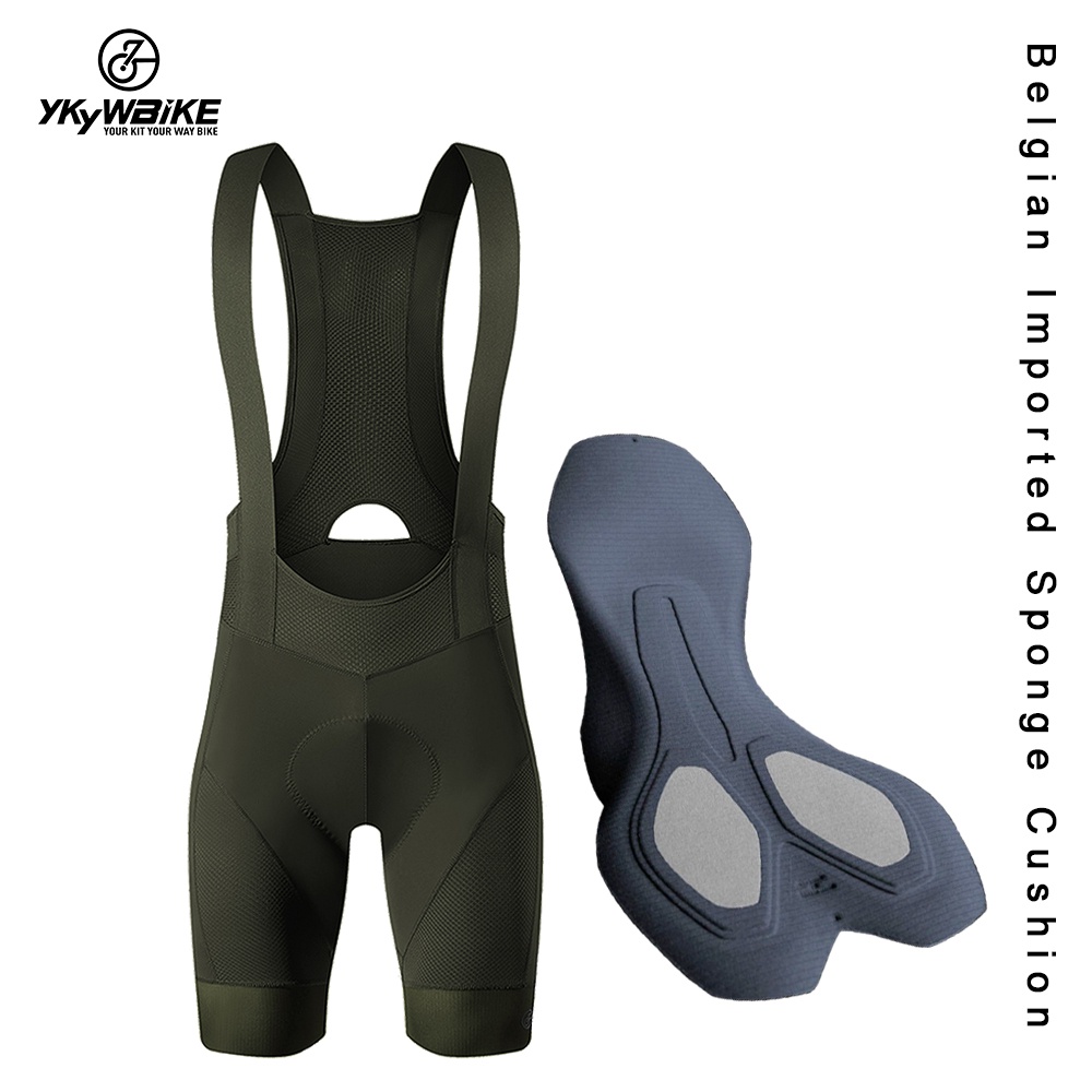 YKYWBIKE Cycling Bib Shorts Men Outdoor Wear Bike Padded Riding Tights