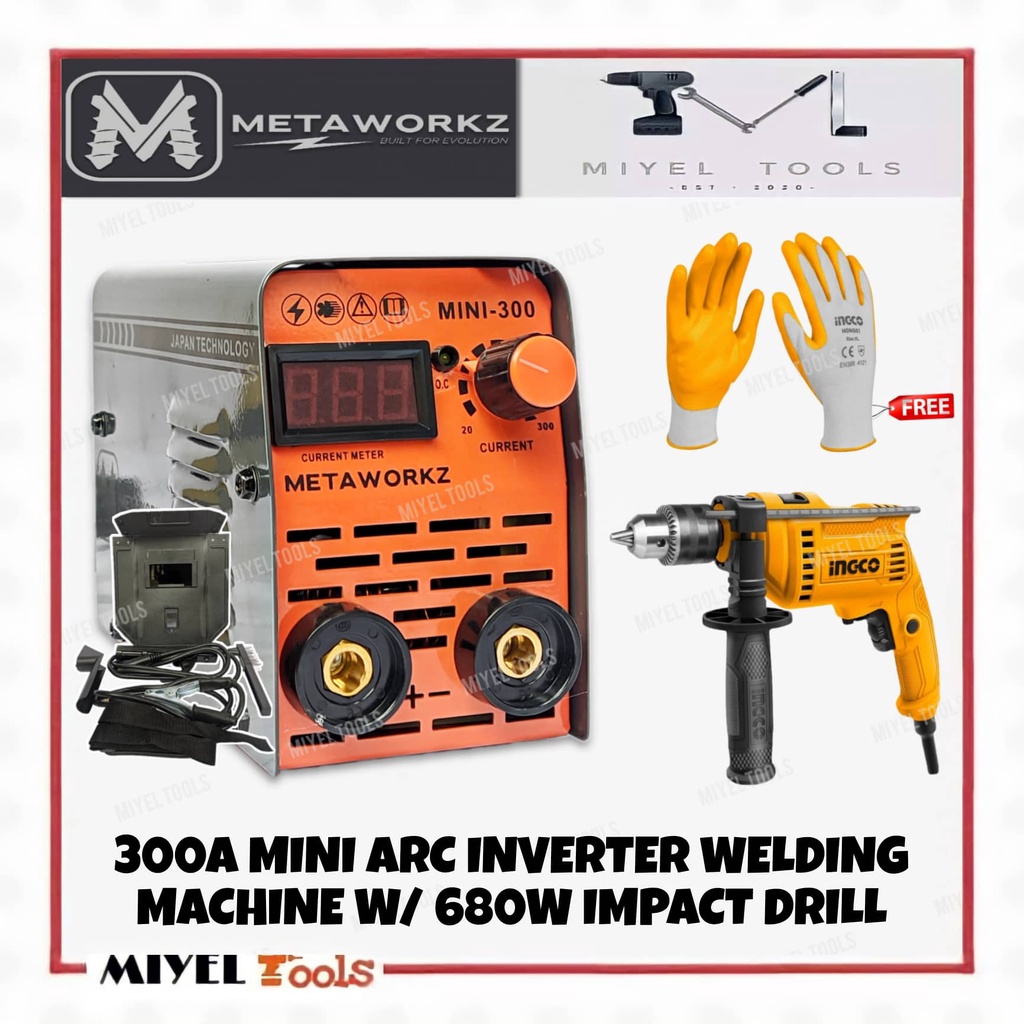 Metaworkz A Arc Mini Inverter Welding Machine Mw Mini Ingco