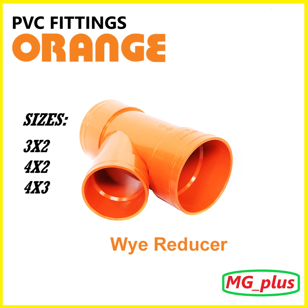 Pvc Orange Wye Reducer X X X Per Pc Pvc Pipe Sanitary Orange