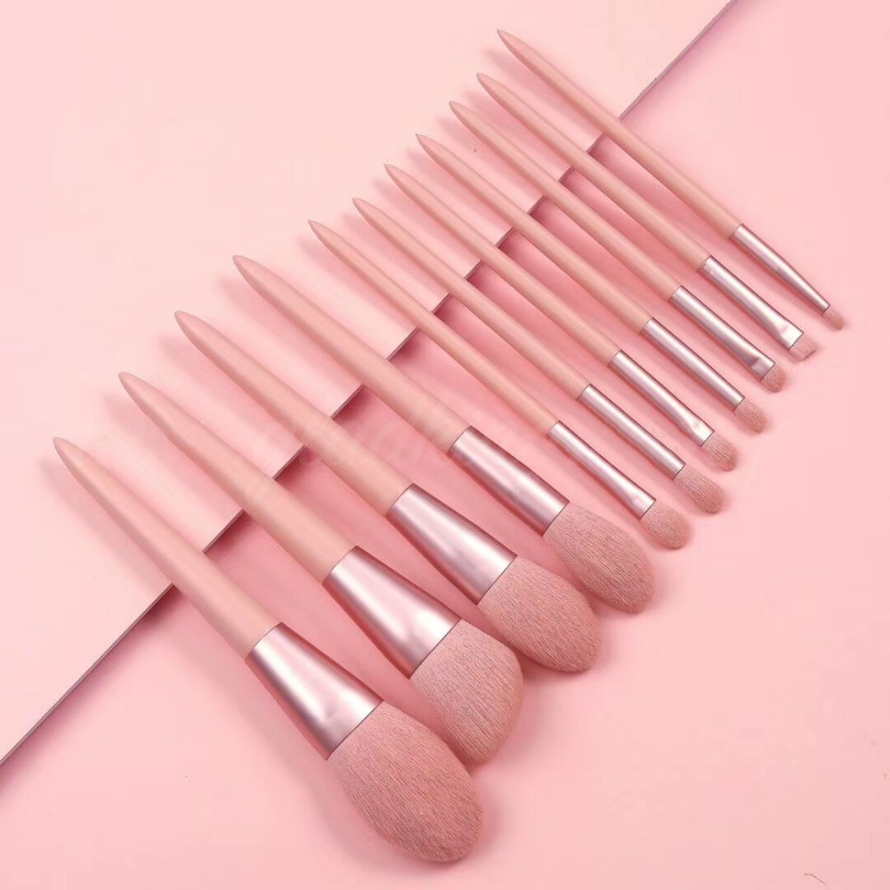 Gladking Pcs Nude Pink Makeup Brush Set Shopee Philippines
