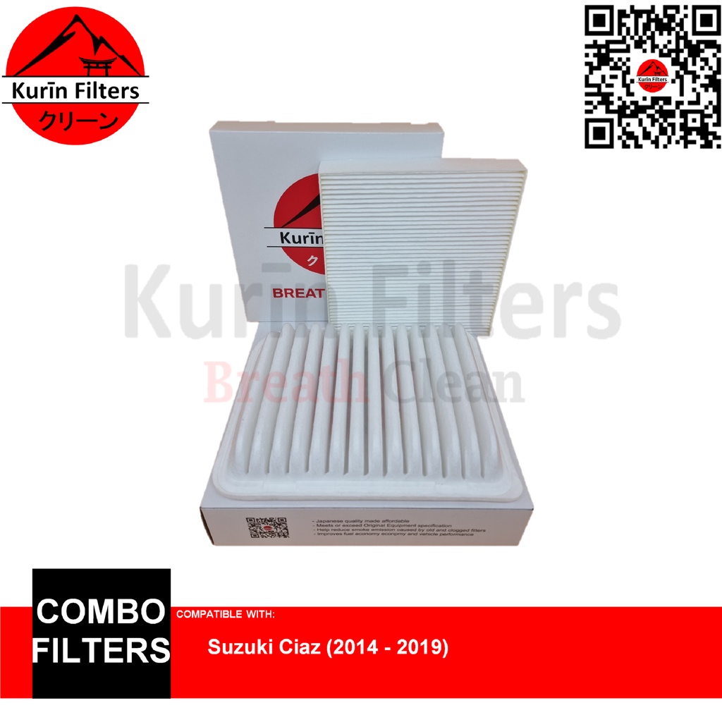 Kurin Combo Filters Engine And Ac For Suzuki Ciaz