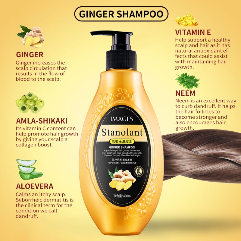 The Body Shop Ginger Anti Dandruff Shampoo Hair Grower Shampoo Man