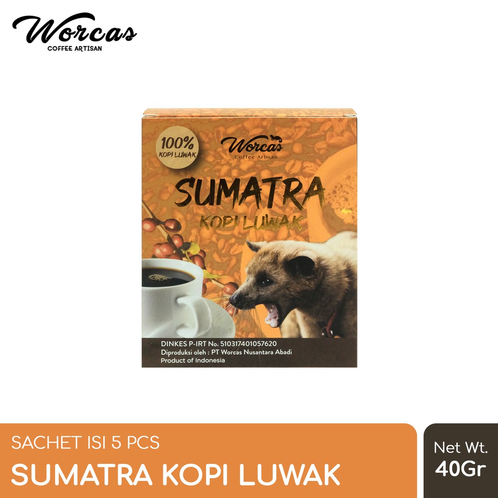 Worcas Sumatra Kopi Luwak Sachet Pcs Shopee Philippines