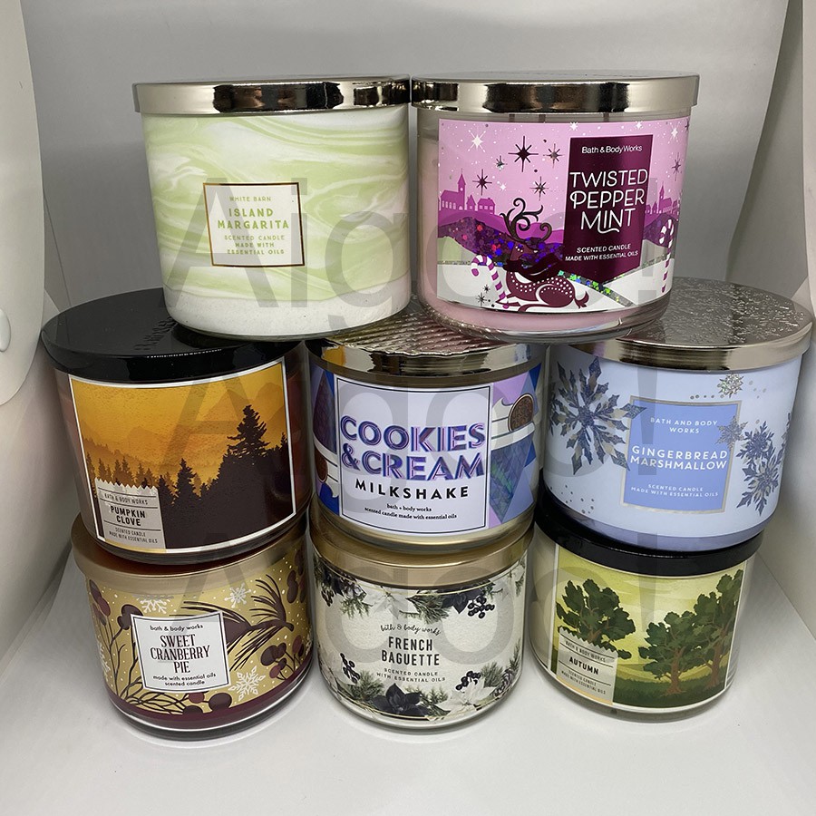 RESTOCKED Authentic BBW Bath And Body Works Three Wick And Single