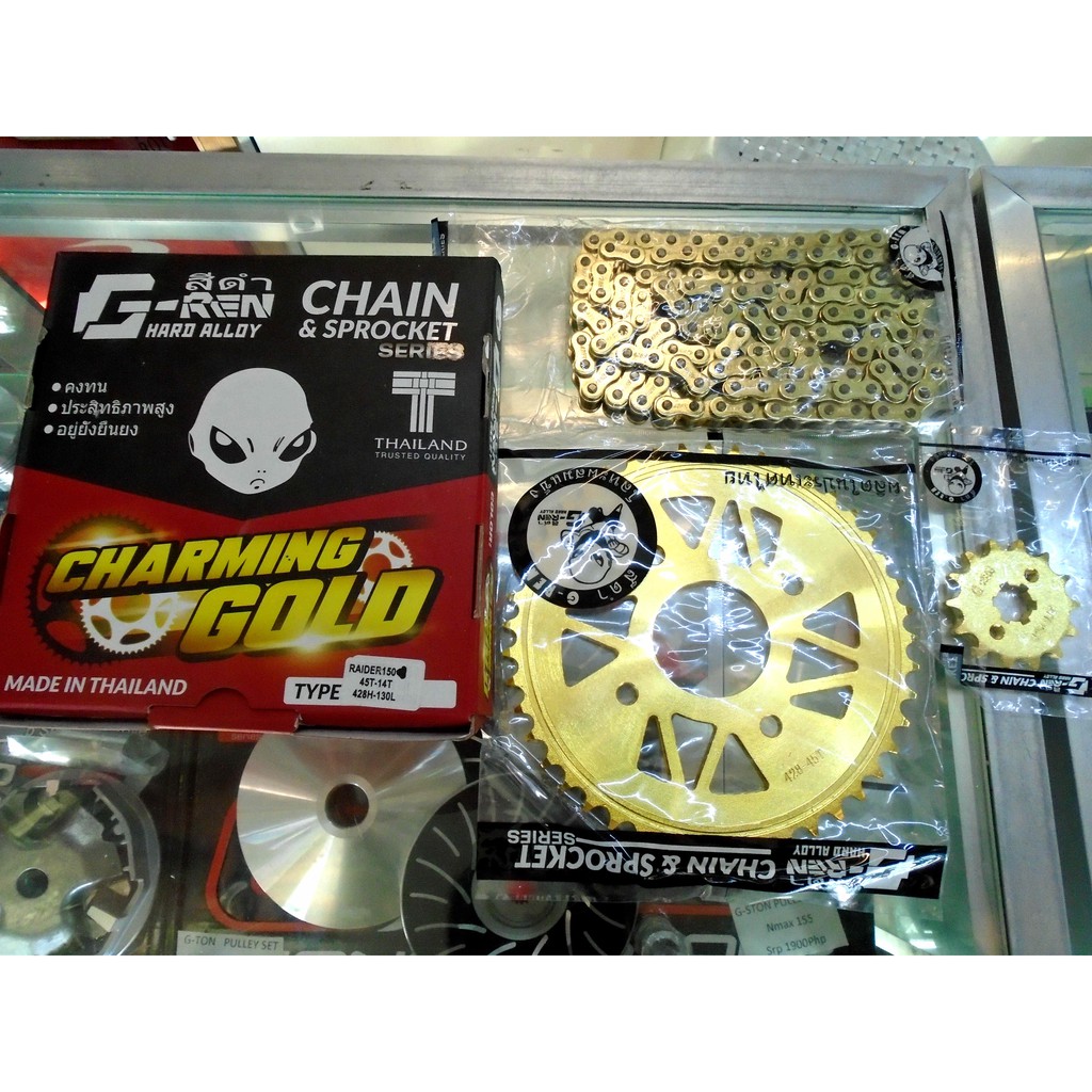 G Ren Thailand Chain Sprocket Set Sniper Raider Xrm Wave