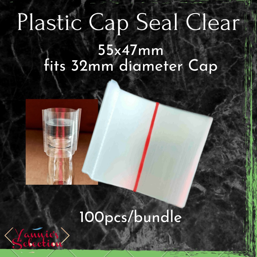 Shrinkable Plastic Cap Seal Clear Sold By Pcs Per Bundle Shopee