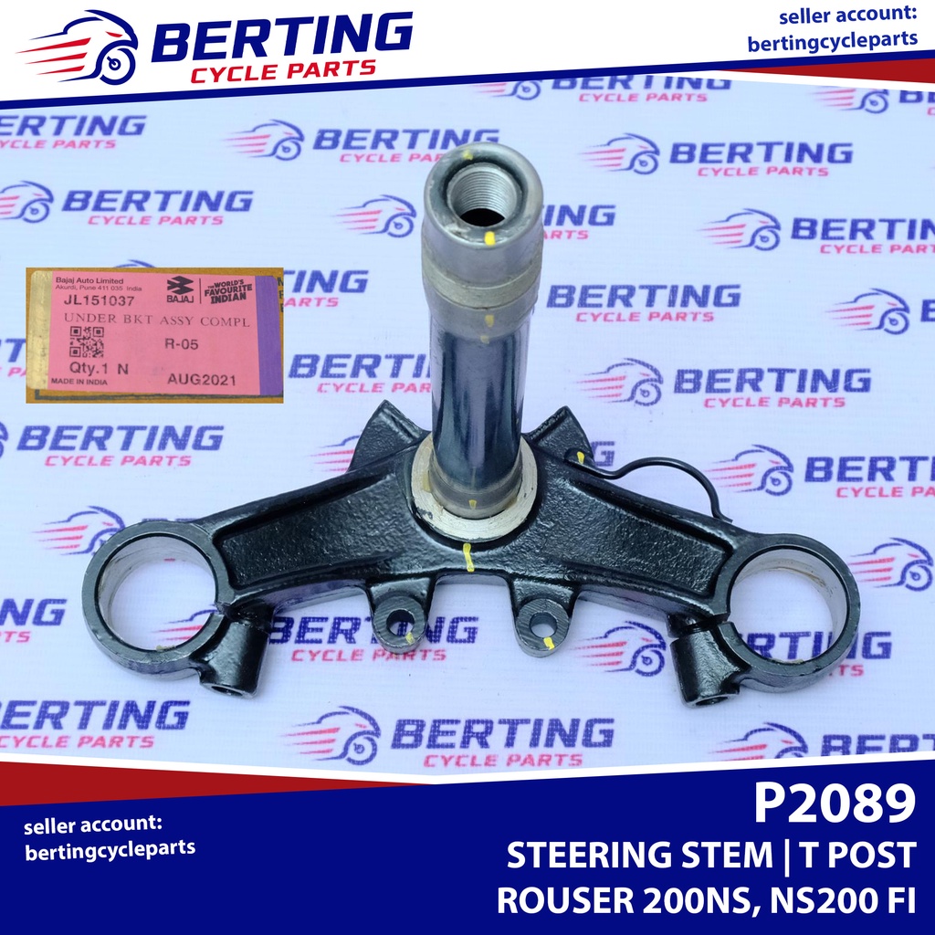 Under Bracket Steering Stem T Post Rouser Ns Ns Genuine Jl