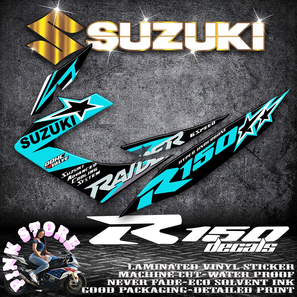 Suzuki Raider Carb Stock Sticker Decals Shopee Philippines