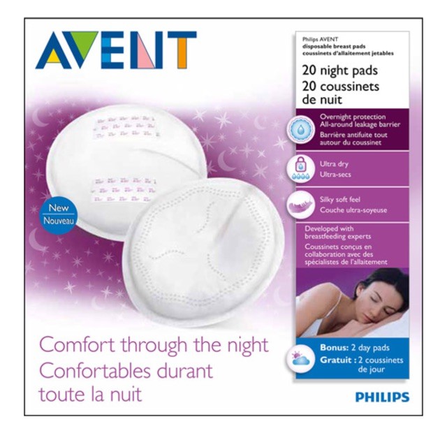 Philips AVENT Nighttime Disposable Breast Pads 20pcs Shopee Philippines