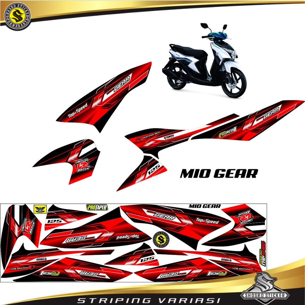 Striping Striping Mio Gear Variations For Motorgear Motorcycle Motor