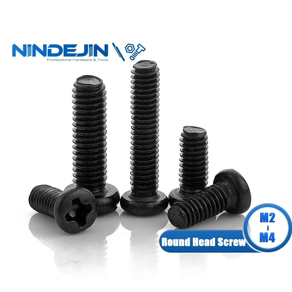 Nindejin M M M M Pcs Cross Recessed Pan Head Screw Carbon Steel