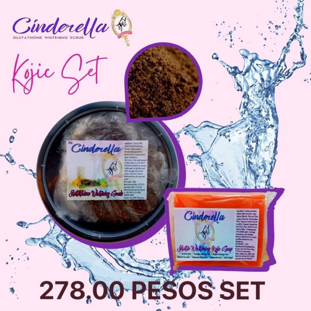 CINDERELLA Scrub Set Body Scrub Beauty Shopee Philippines