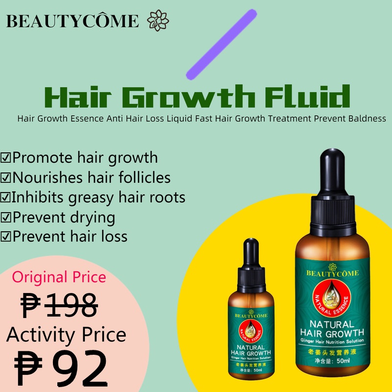 BEAUTYCOME 7 Days Repair Hair Grower For Men And Women Original Ginger