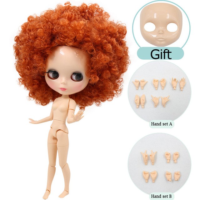 ICY Nude Blyth Doll Normal Body And Joint Body Faceplate Hand Set As