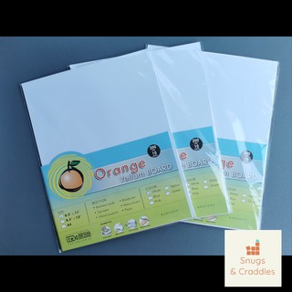 Pack Orange Specialty Vellum Board Paper Gsm White A Short