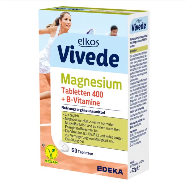 Elkos Vivede Magnesium Tabletten B Vitamine Tabletten G